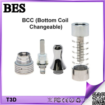 T3d Dual Coil Bottom Heating Cartomizer Fit to 510 EGO Series Threaded Batteries